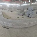 七台河 芝麻白异形坐凳，自然面光面弧形加工