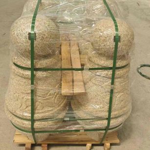 七台河 黄金麻异形定制雕花——棒棒糖挡车柱