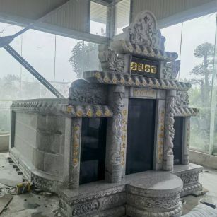 七台河 芝麻白墓碑效果展示图