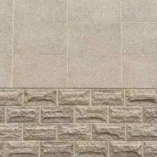 七台河 黄金麻自然面蘑菇石配荔枝面干挂