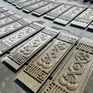 七台河 黄金麻花岗岩外墙雕刻板