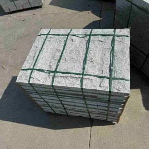 七台河 白麻花岗岩石材自然面蘑菇石成品