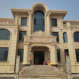 七台河 黄金麻花岗岩别墅外墙干挂