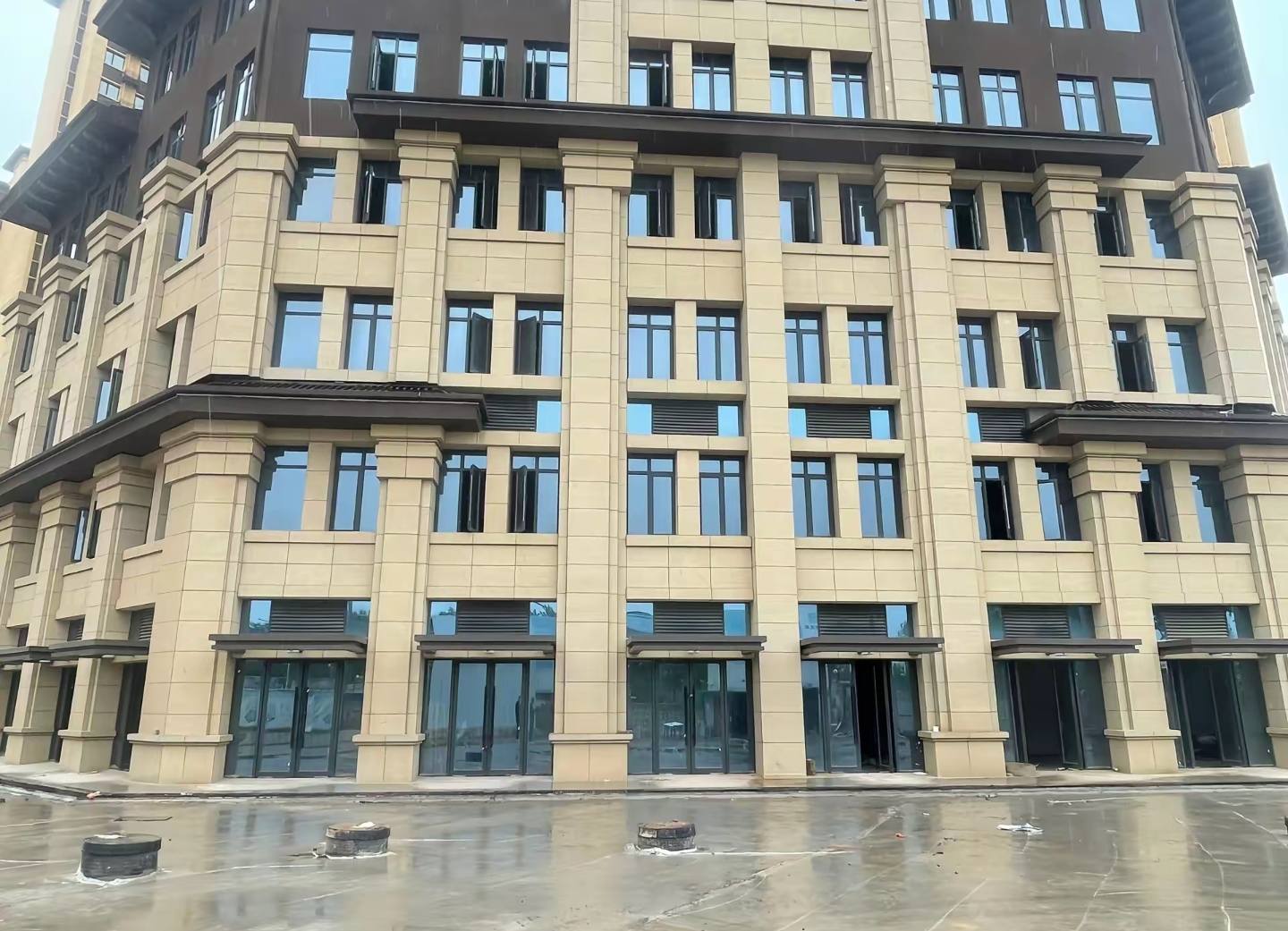 七台河 黄金麻花岗岩荔枝面小区外墙干挂