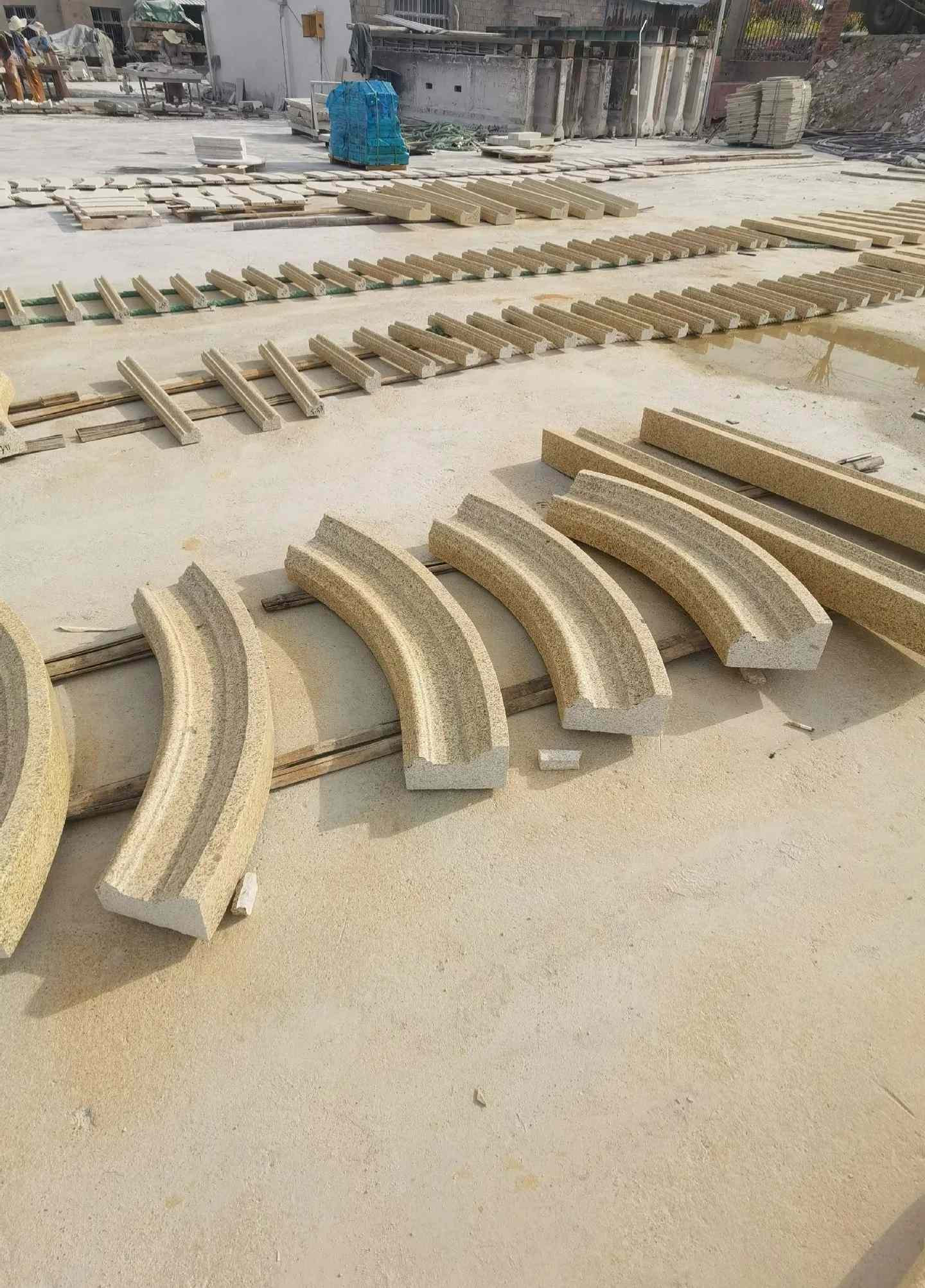 七台河 黄金麻花岗岩别墅线条