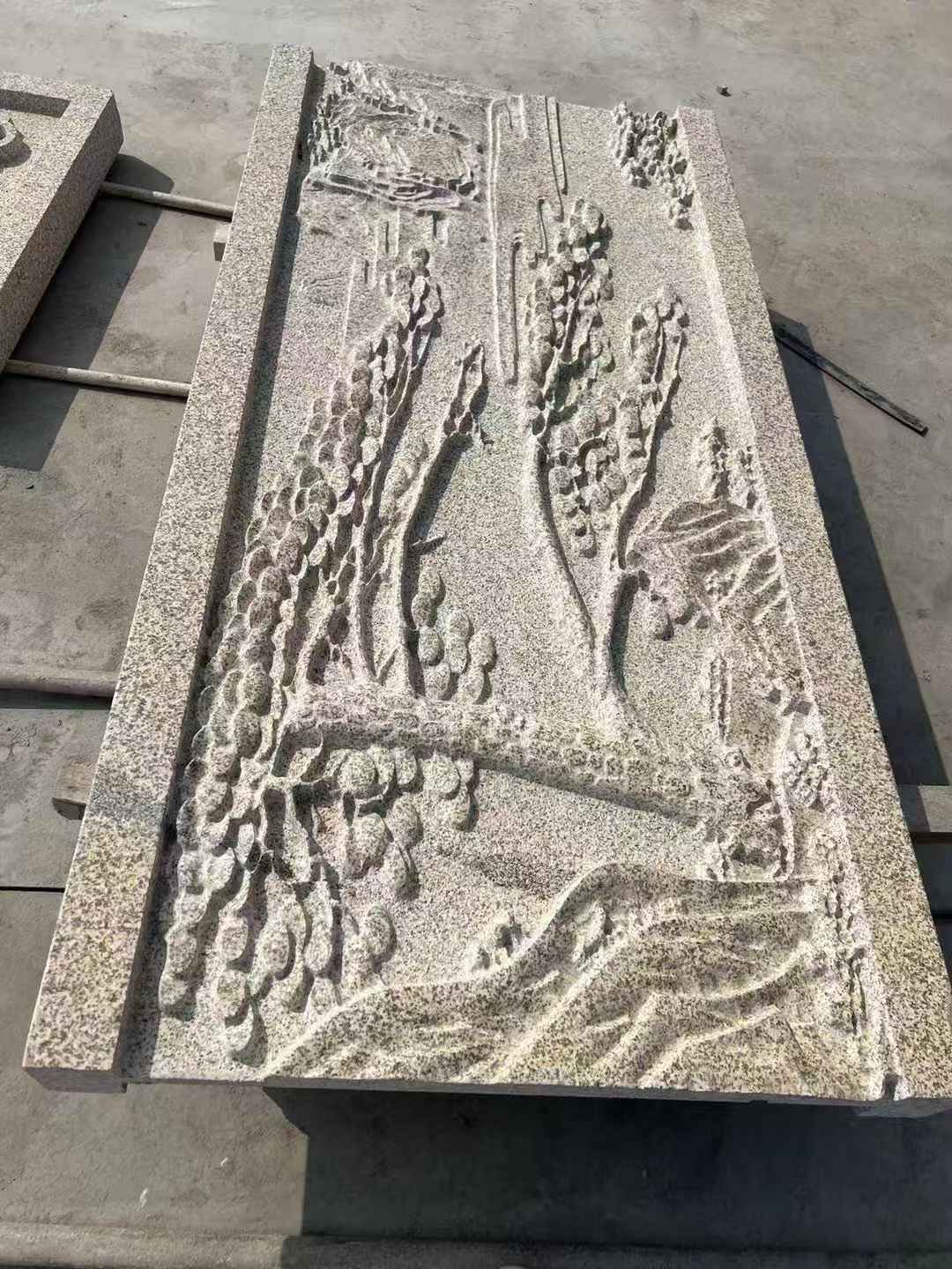 七台河 黄金麻雕刻板浮雕迎客松