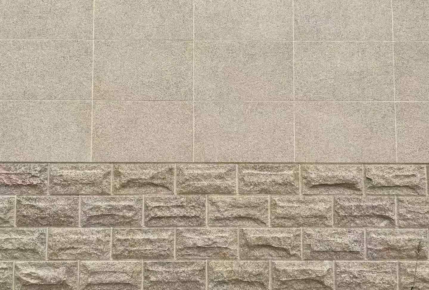 七台河 黄金麻自然面蘑菇石配荔枝面干挂