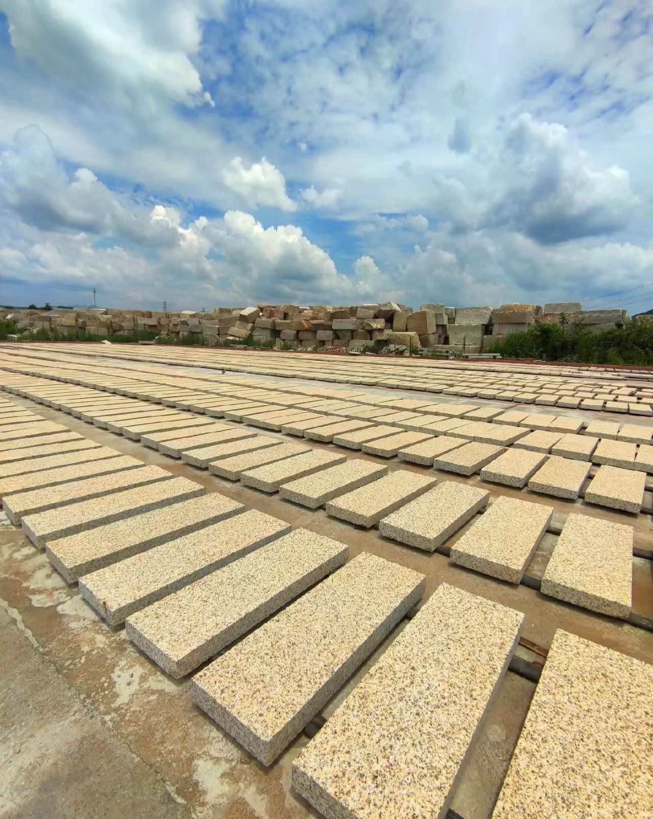 七台河 黄金麻花岗岩荔枝面地铺石防护中